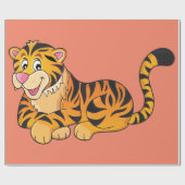 Cadeau Papier d'enveloppement du retrait du tigre (Plat)
