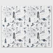 Cadeau Papier d'enveloppement du système solaire des astr (Plat)