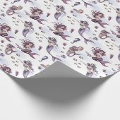 Cadeau Papier d'enveloppement du thème Mignonne sirène (Coin)