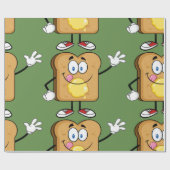 Cadeau Papier d'enveloppement du visage de toast (Plat)