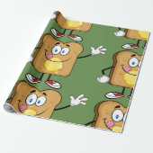 Cadeau Papier d'enveloppement du visage de toast (Déroulé)