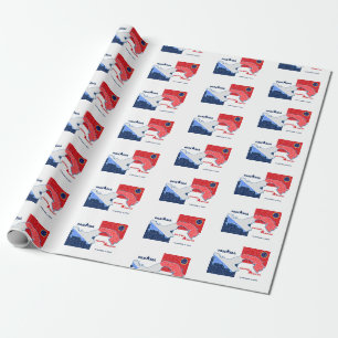 Cadeau Papier d'enveloppement Eclipse annuel Panama