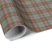 Cadeau Papier d'enveloppement écossais Clan Grey Tartan (Coin rond)