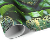 Cadeau Papier d'enveloppement électronique en forme de co (Coin rond)