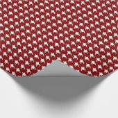 Cadeau Papier d'enveloppement en bois rouge foncé (Coin)