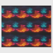 Cadeau Papier d'enveloppement en brique de néon (Plat)