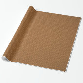 Cadeau Papier d'enveloppement en cuir Brown (Déroulé)