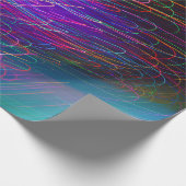 Cadeau Papier d'enveloppement en fibre optique néon (Coin)