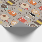 Cadeau Papier d'enveloppement en latte de café (Coin)