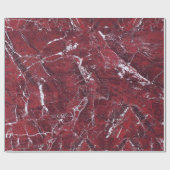 Cadeau Papier d'enveloppement en marbre rouge foncé (Plat)