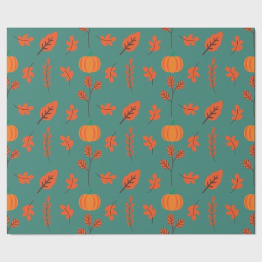 Cadeau Papier d'enveloppement en papier Citrouille et feu (Couture)