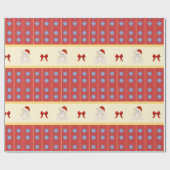 Cadeau Papier d'enveloppement en peluche de Noël (Plat)