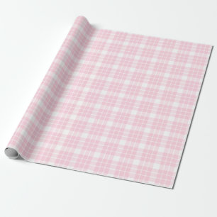 Cadeau Papier d'enveloppement en plastique blanc et rose
