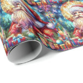 Cadeau Papier d'enveloppement en verre teint d'aquarelle (Coin rond)