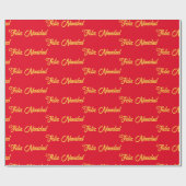 Cadeau Papier d'enveloppement Feliz Navidad (Plat)