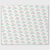 Cadeau Papier d'enveloppement Feliz Navidad (Plat)