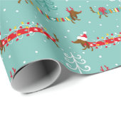 Cadeau Papier d'enveloppement Festif de Noël (Coin rond)