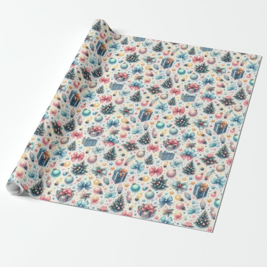 Cadeau Papier d'enveloppement Festive (Déroulé)