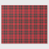 Cadeau Papier d'enveloppement Festive Rouge Plaid (Plat)