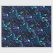 Cadeau Papier d'enveloppement Feuille bleu brillant (Plat)