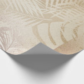 Cadeau papier d'enveloppement feuille en or tropical (Coin)