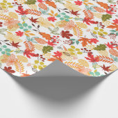 Cadeau Papier d'enveloppement feuille rouge et doré (Coin)