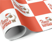 Cadeau Papier d'enveloppement Fleece Navidad (Coin rond)