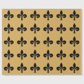 Cadeau Papier d'enveloppement Fleur De Lis (Plat)