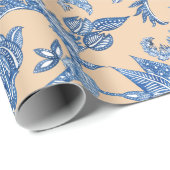 Cadeau Papier d'enveloppement Floral français (Coin rond)