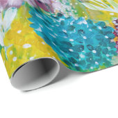 Cadeau Papier d'enveloppement floral Symphony Hydrangea P (Coin rond)