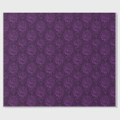 Cadeau Papier d'enveloppement floral violet luxueux (Plat)