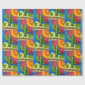 Cadeau Papier d'enveloppement géant du désert (Plat)