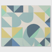 Cadeau papier d'enveloppement géométrique élégant (Plat)