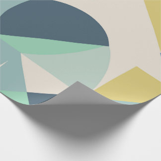 Cadeau papier d'enveloppement géométrique élégant