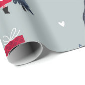 Cadeau Papier d'enveloppement Gnome de Noël mignon (Coin rond)