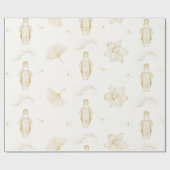 Cadeau Papier d'enveloppement Gold Mother Mary (Plat)