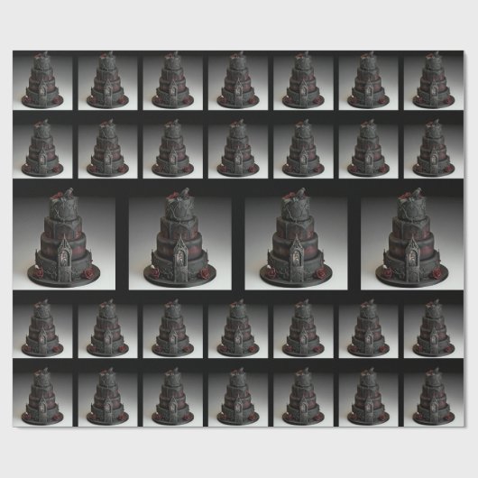 Cadeau Papier d'enveloppement gothique (Plat)