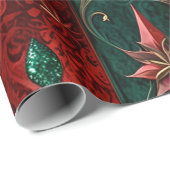 Cadeau Papier d'enveloppement gothique de Noël (Coin rond)