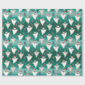 Cadeau Papier d'enveloppement gothique Fantôme de Noël ve (Plat)