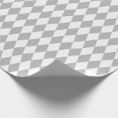 Cadeau Papier d'enveloppement grand gris et blanc (Coin)