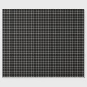 Cadeau Papier d'enveloppement gris noir (Plat)