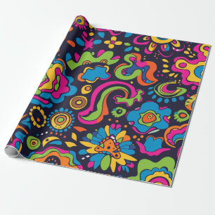 Cadeau Papier d'enveloppement hippie