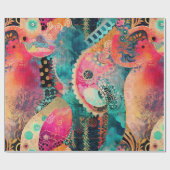 Cadeau Papier d'enveloppement Hippie Boho (Plat)