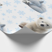 Cadeau Papier d'enveloppement hivernal mignon (Coin)