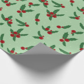 Cadeau Papier d'enveloppement Holly Berry (Coin)