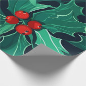 Cadeau Papier d'enveloppement Holly et Berries (Coin)