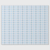 Cadeau Papier d'enveloppement Jacquard bleu poudre (Plat)