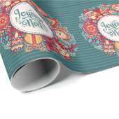 Cadeau Papier d'enveloppement Joyeux Noel (Coin rond)