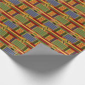 Cadeau Papier d'enveloppement Kente Plaid K84 (Coin)