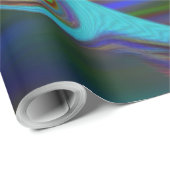 Cadeau Papier d'enveloppement liquide en marbre Abstrait  (Coin rond)